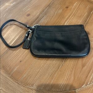 Coach Black Wristlet Clutch